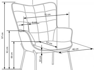 Кресло Castel 2