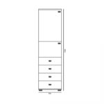 Висок шкаф F7 – All room concept