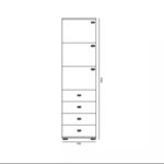 Висок шкаф F8 – All room concept