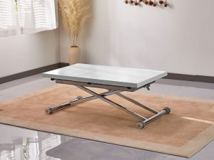 Mаса с повдигащ механизъм MOJITO - бежoв или бял гланц