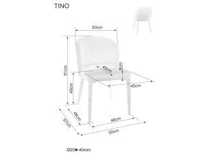 Стол Tino Wind - избор на цвят