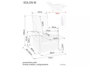 Фотьойл с масаж и подгрев Solon M