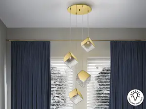 Лампа PRISCILA 4L, Златна